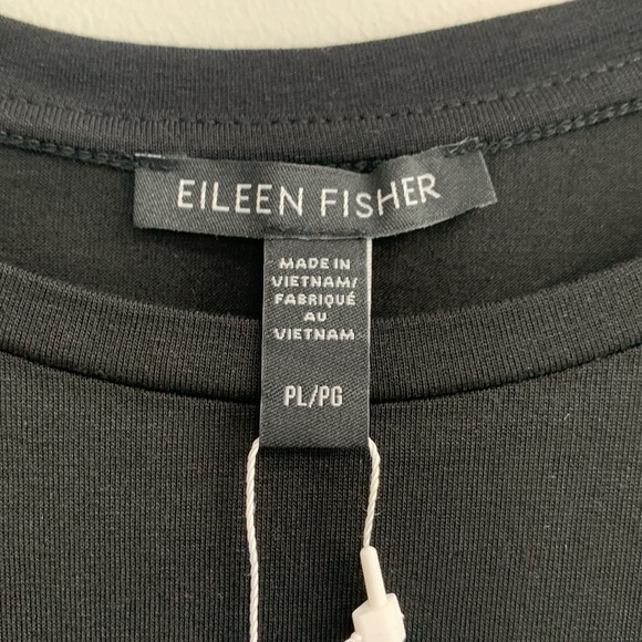 Eileen Fisher crewneck black top - Picture 3 of 5